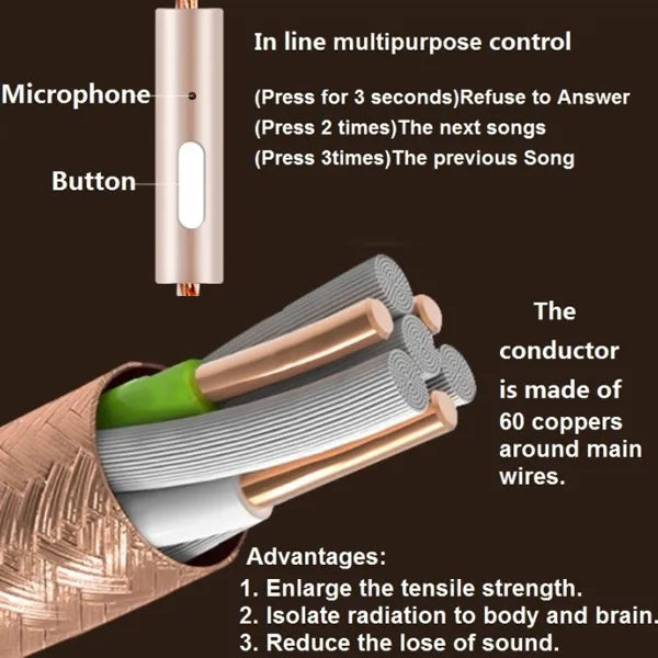 HeraLio Air Tube Headphones