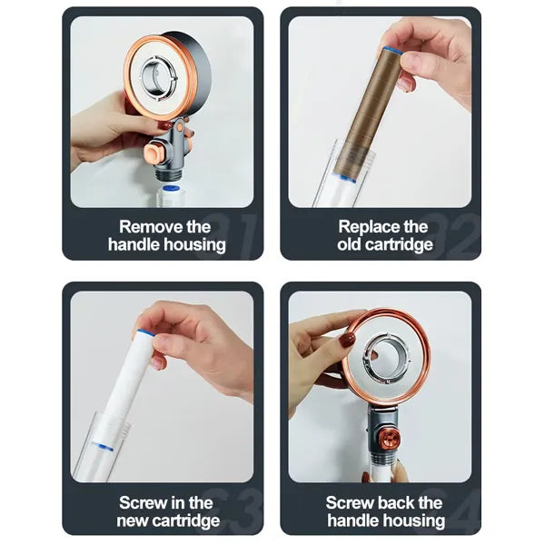 MinaTow Shower Head Filter For Hard Water