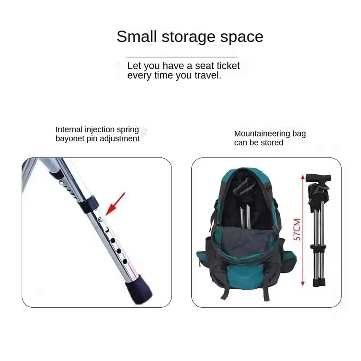 YasuSeat Walking Stick With Seat