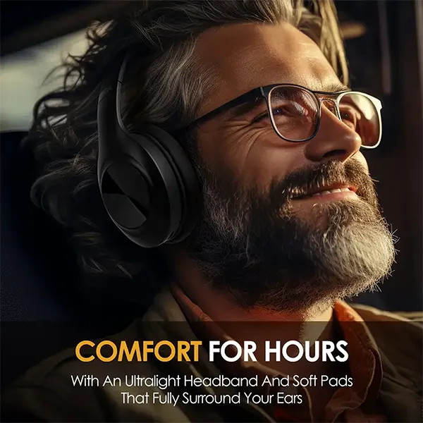 LioBeat Over Ear Noise Cancelling Headphones