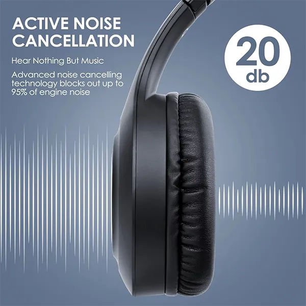 LioBeat Over Ear Noise Cancelling Headphones